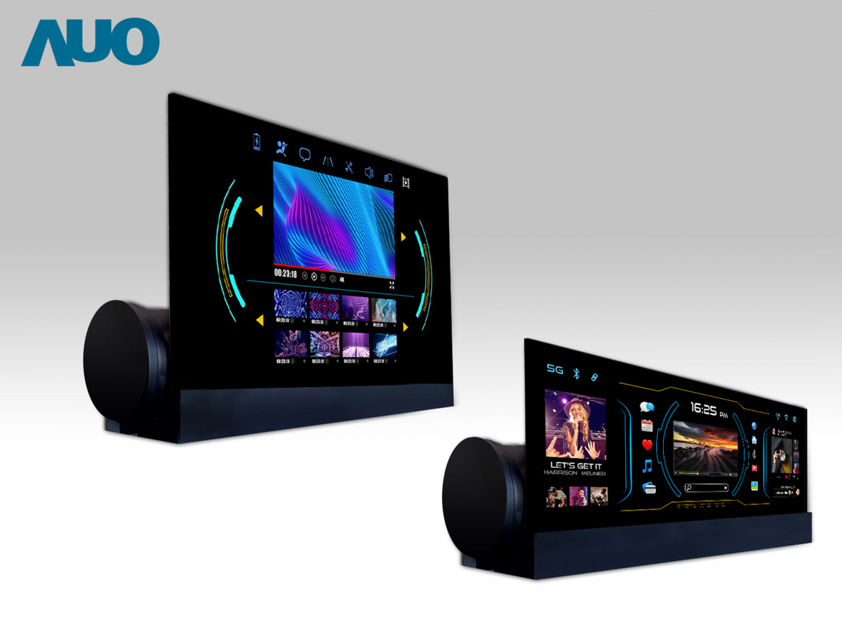 友達14.6吋可捲式Micro LED面板，導入車內資訊、影音娛樂及駕駛安全系統，翻轉智慧移動場域